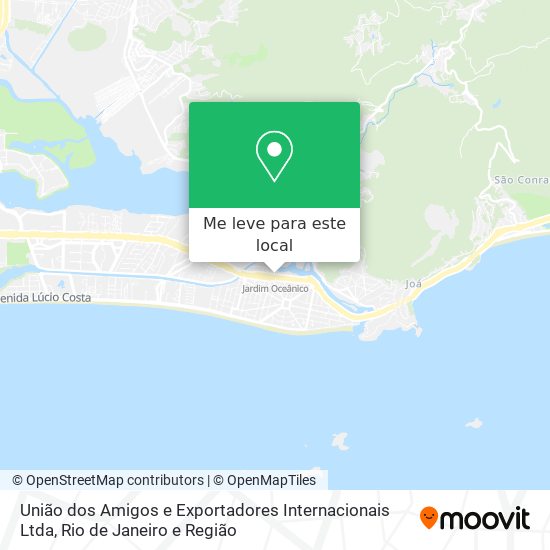 União dos Amigos e Exportadores Internacionais Ltda mapa