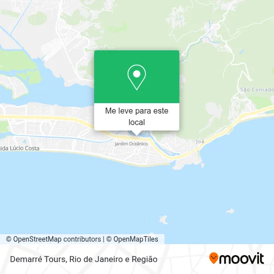 Demarré Tours mapa