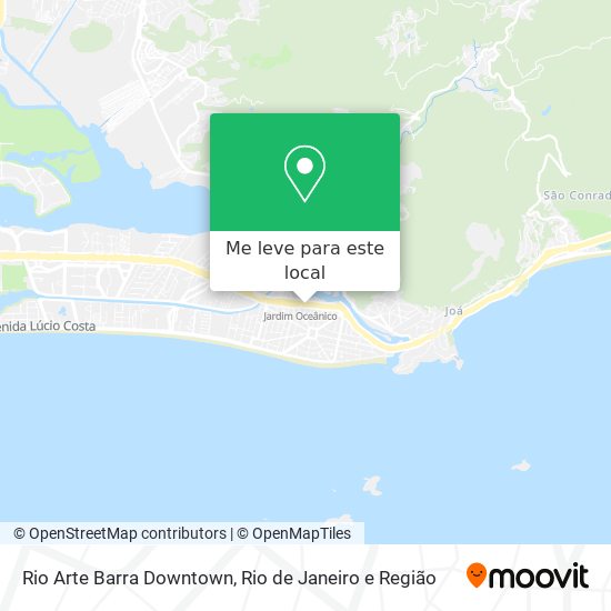 Rio Arte Barra Downtown mapa