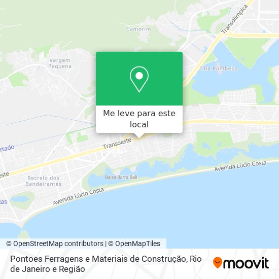 Pontoes Ferragens e Materiais de Construção mapa