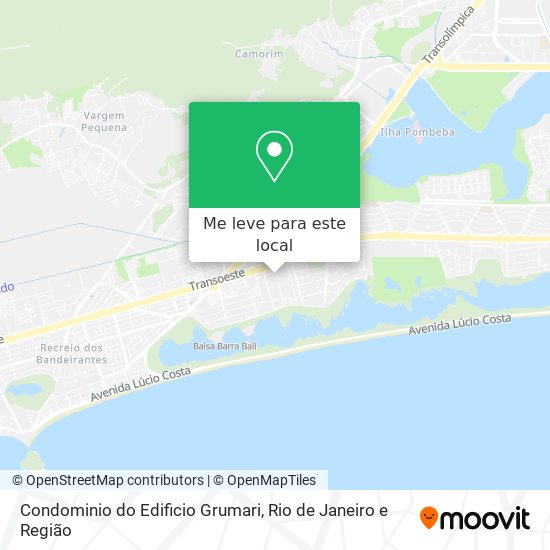 Condominio do Edificio Grumari mapa