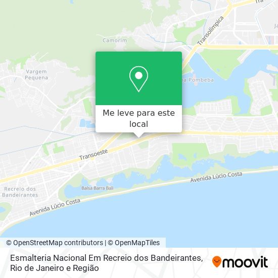 Esmalteria Nacional Em Recreio dos Bandeirantes mapa