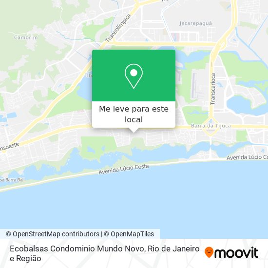 Ecobalsas Condominio Mundo Novo mapa