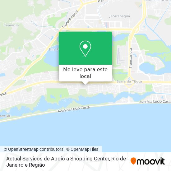 Actual Servicos de Apoio a Shopping Center mapa
