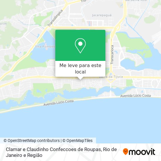 Clamar e Claudinho Confeccoes de Roupas mapa