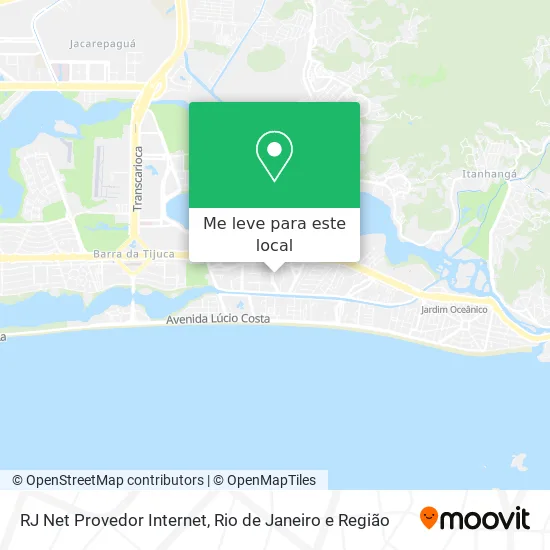 RJ Net Provedor Internet mapa