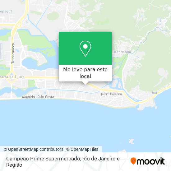 Campeão Prime Supermercado mapa