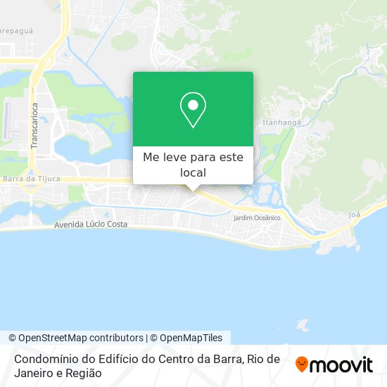 Condomínio do Edifício do Centro da Barra mapa