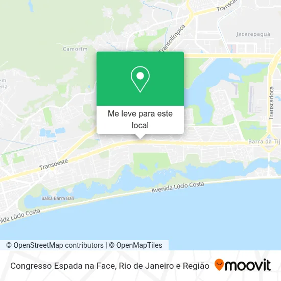 Congresso Espada na Face mapa