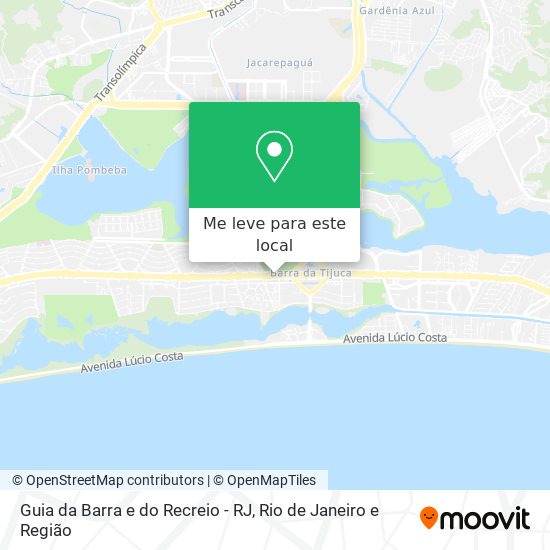 Guia da Barra e do Recreio - RJ mapa