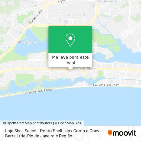 Loja Shell Select - Posto Shell - Jpx Comb e Conv Barra Ltda mapa