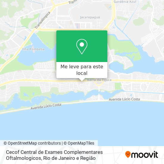 Cecof Central de Exames Complementares Oftalmologicos mapa