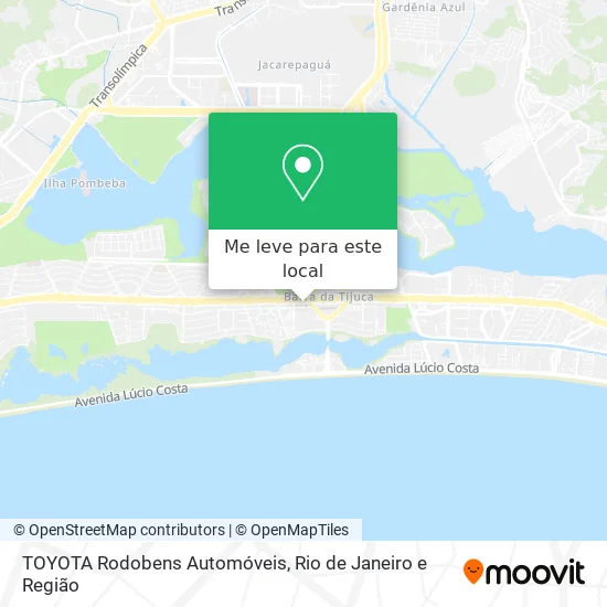 TOYOTA Rodobens Automóveis mapa