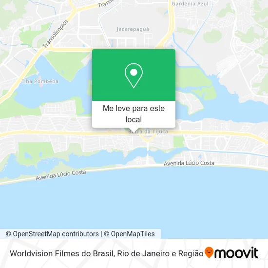 Worldvision Filmes do Brasil mapa