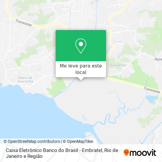 Caixa Eletrônico Banco do Brasil - Embratel mapa