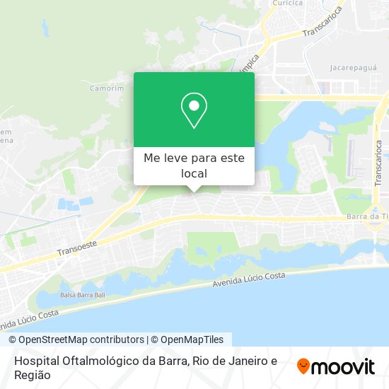 Hospital Oftalmológico da Barra mapa