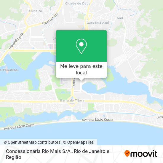 Concessionária Rio Mais S/A. mapa
