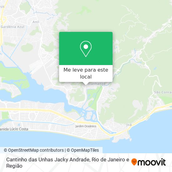 Cantinho das Unhas Jacky Andrade mapa
