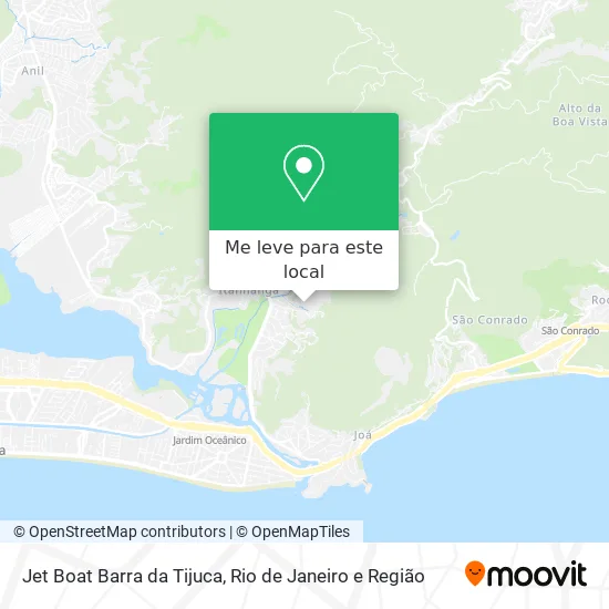 Jet Boat Barra da Tijuca mapa