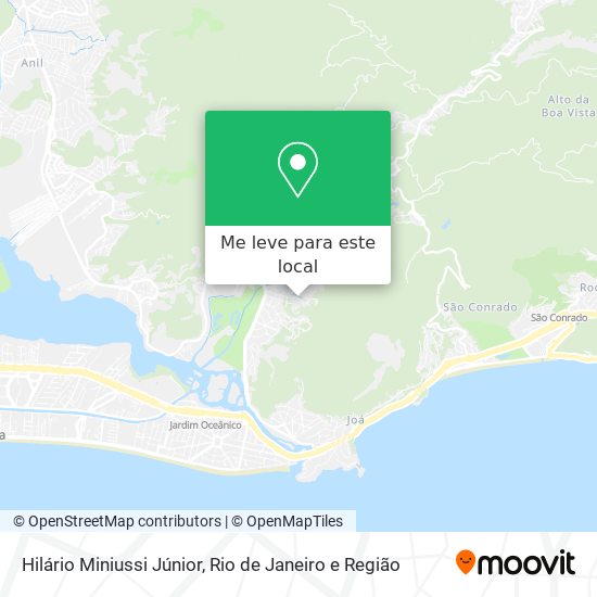 Hilário Miniussi Júnior mapa