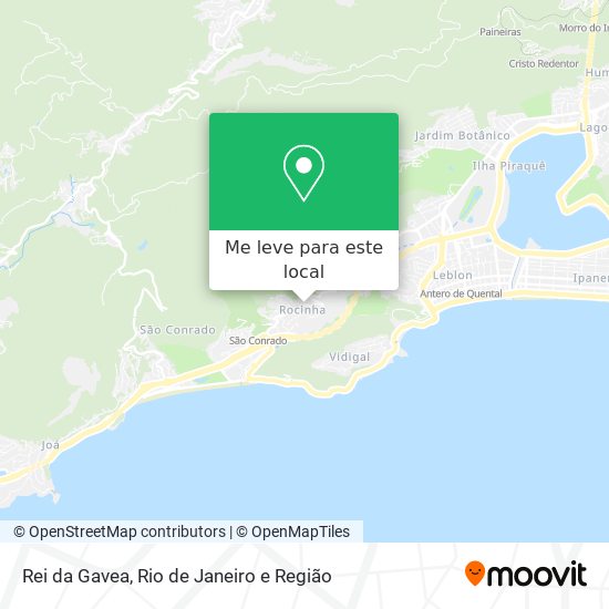 Rei da Gavea mapa