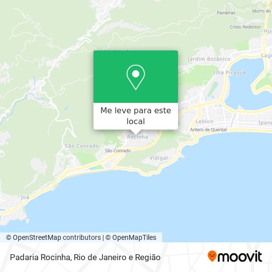 Padaria Rocinha mapa