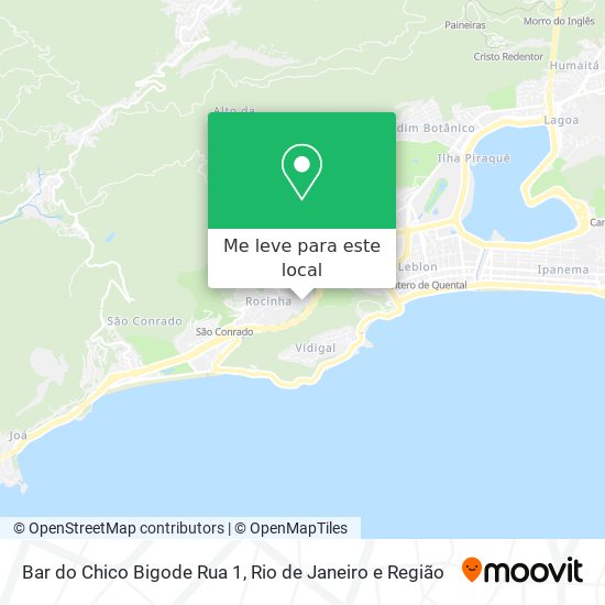 Bar do Chico Bigode Rua 1 mapa