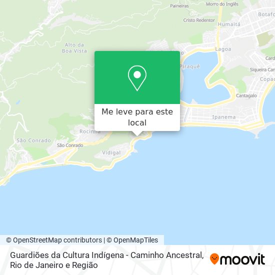 Guardiões da Cultura Indígena - Caminho Ancestral mapa