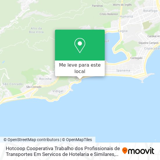 Hotcoop Cooperativa Trabalho dos Profissionais de Transportes Em Servicos de Hotelaria e Similares mapa