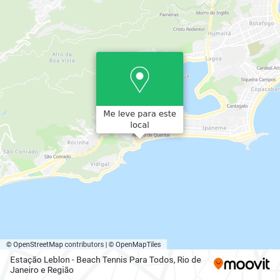 Estação Leblon - Beach Tennis Para Todos mapa