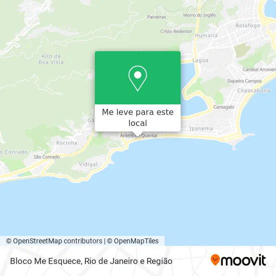 Bloco Me Esquece mapa