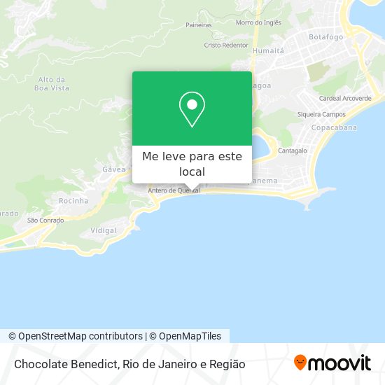 Chocolate Benedict mapa