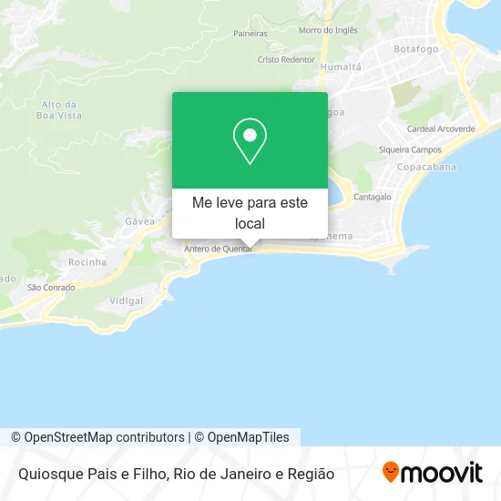 Quiosque Pais e Filho mapa