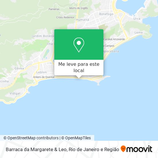 Barraca da Margarete & Leo mapa