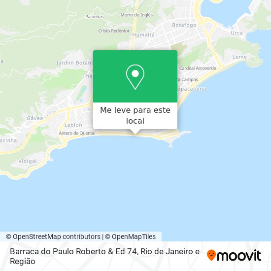 Barraca do Paulo Roberto & Ed 74 mapa