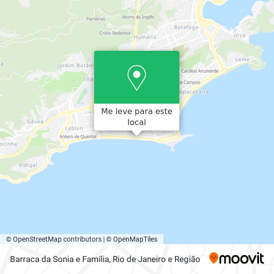 Barraca da Sonia e Família mapa