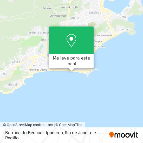 Barraca do Benfica - Ipanema mapa