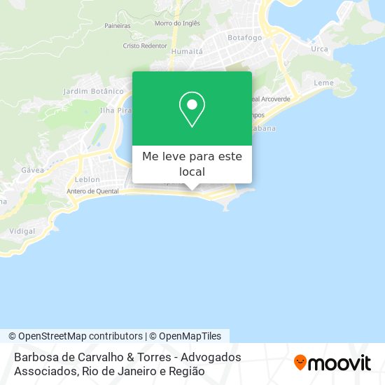 Barbosa de Carvalho & Torres - Advogados Associados mapa