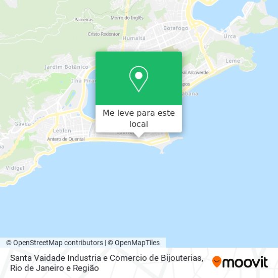Santa Vaidade Industria e Comercio de Bijouterias mapa