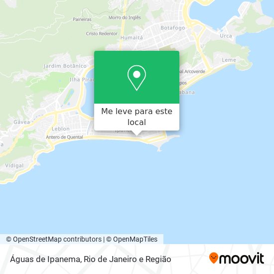 Águas de Ipanema mapa