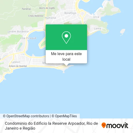 Condominio do Edificio la Reserve Arpoador mapa