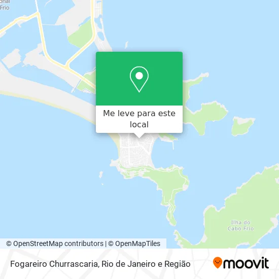 Fogareiro Churrascaria mapa