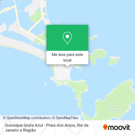 Quiosque Gruta Azul - Praia dos Anjos mapa