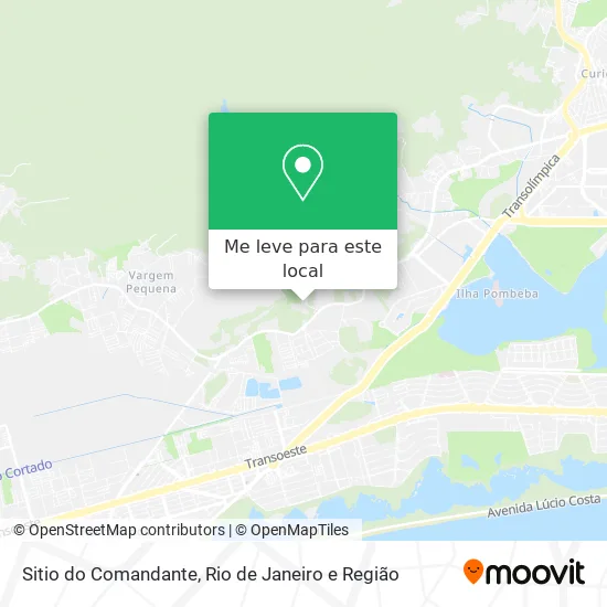 Sitio do Comandante mapa