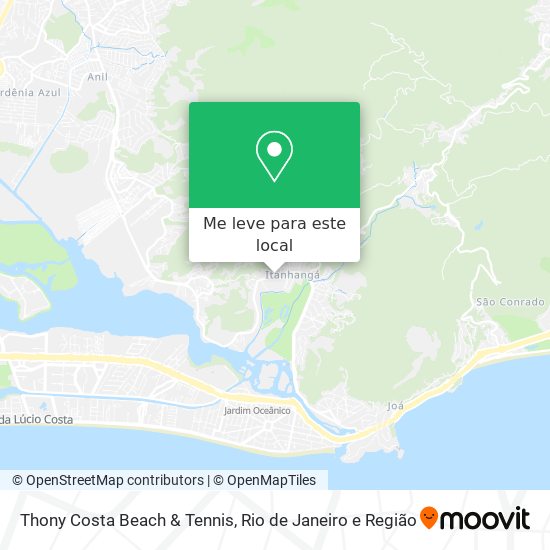 Thony Costa Beach & Tennis mapa