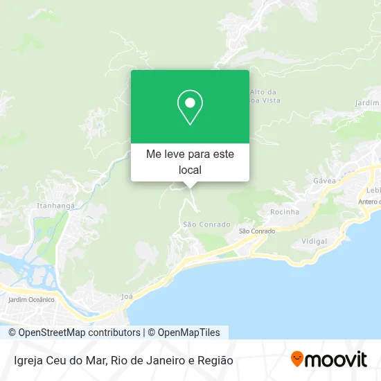 Igreja Ceu do Mar mapa