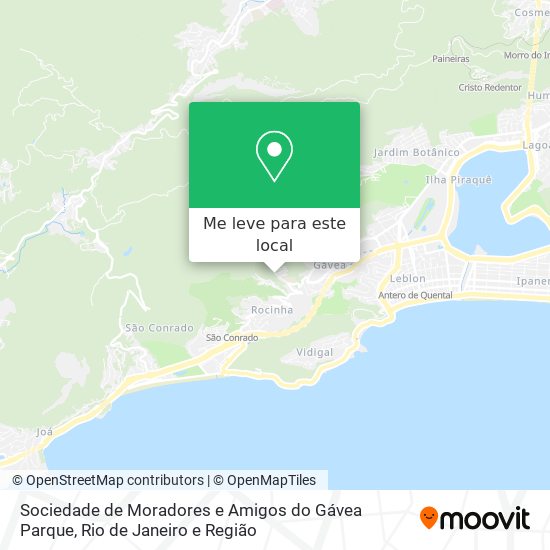 Sociedade de Moradores e Amigos do Gávea Parque mapa