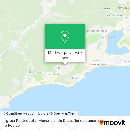Igreja Pentecostal Manancial de Deus mapa