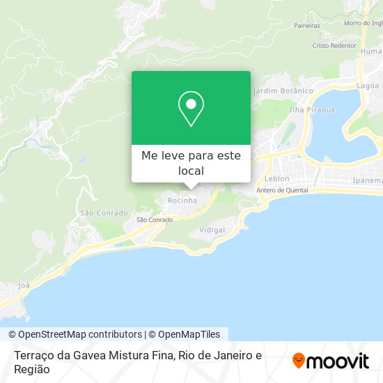 Terraço da Gavea Mistura Fina mapa