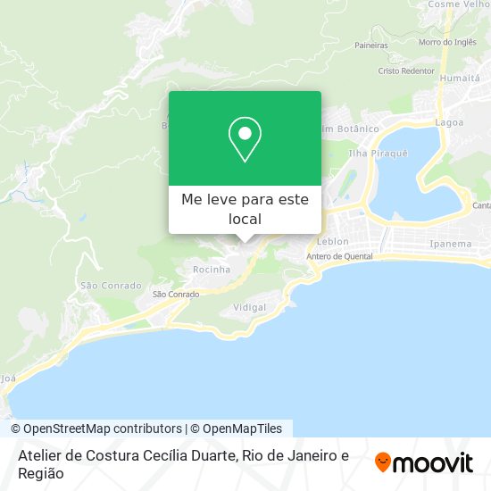 Atelier de Costura Cecília Duarte mapa